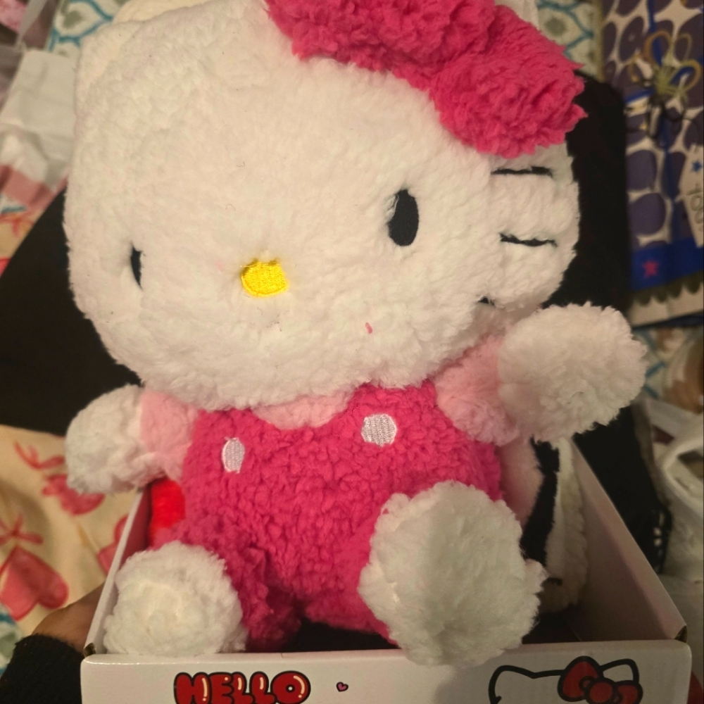 Hello Kitty pillow and throw